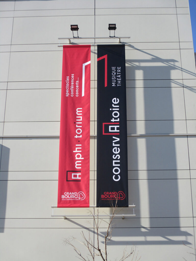 Drapeaux-bâches extérieur